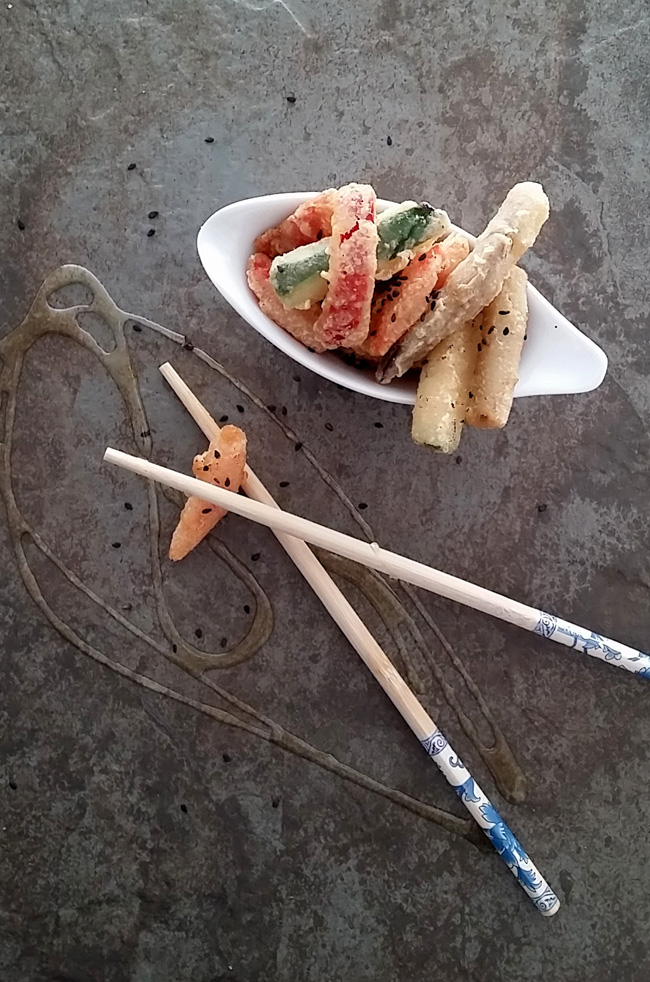 Tempura de verduras de maheso