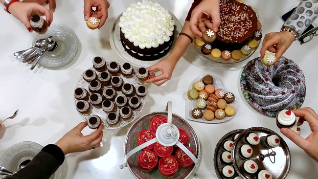 mesa de tartas Victorias Cakes