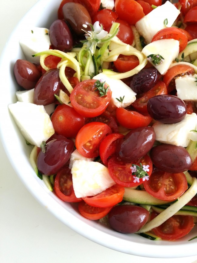 ensalada de calabacín crudo