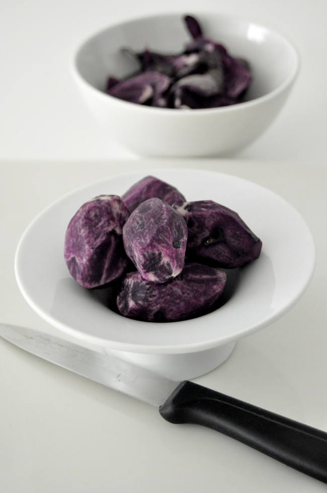 patatas violetas