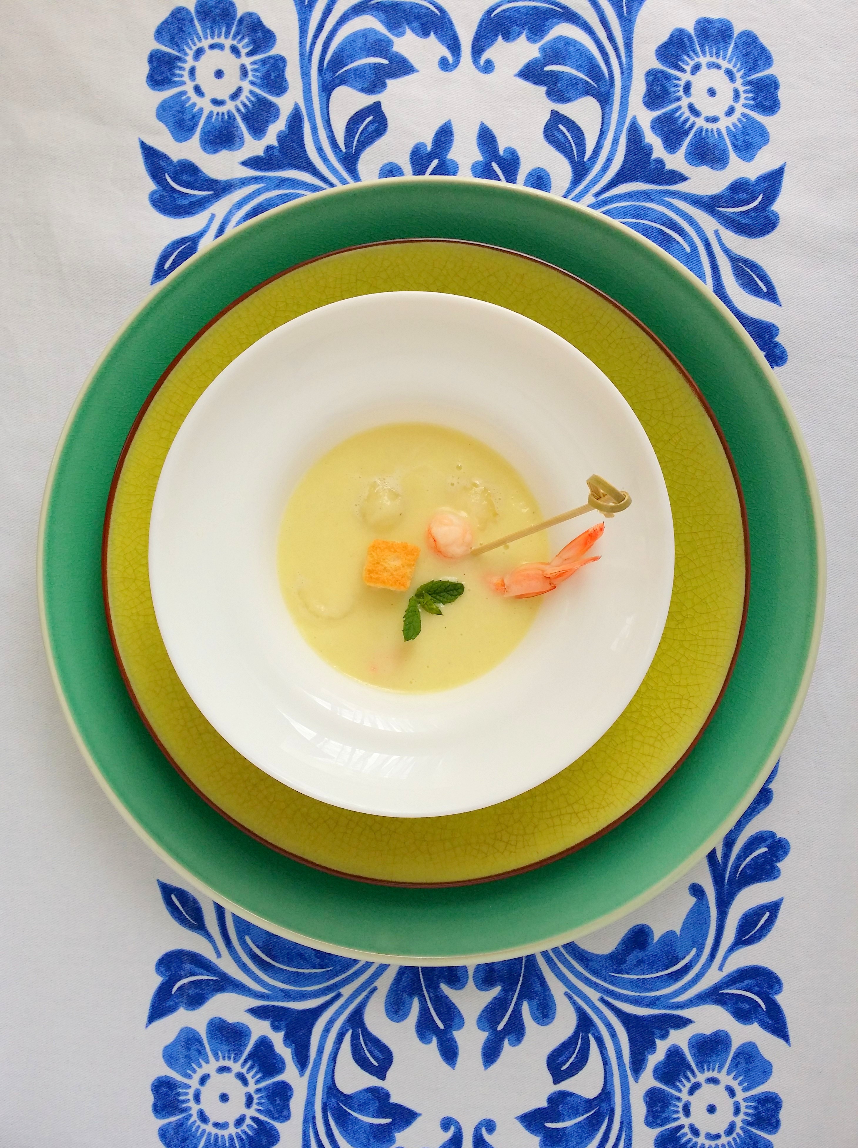 gazpacho de melon y calabacin