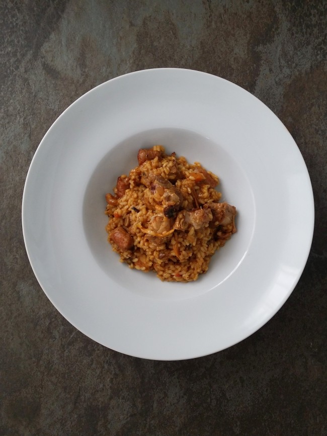 arroz de montaña con rebozuelos